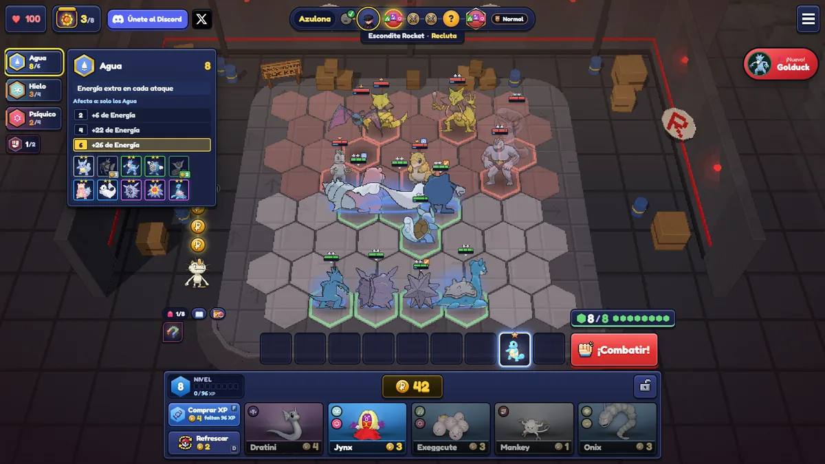 Synergy panel in the current client